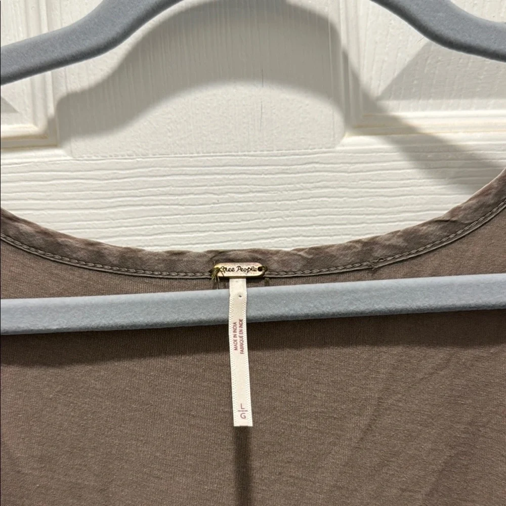 Free People Brown Sleeveless Tank Top‎ or mini with Asymmetrical Hem - Picture 6 of 12